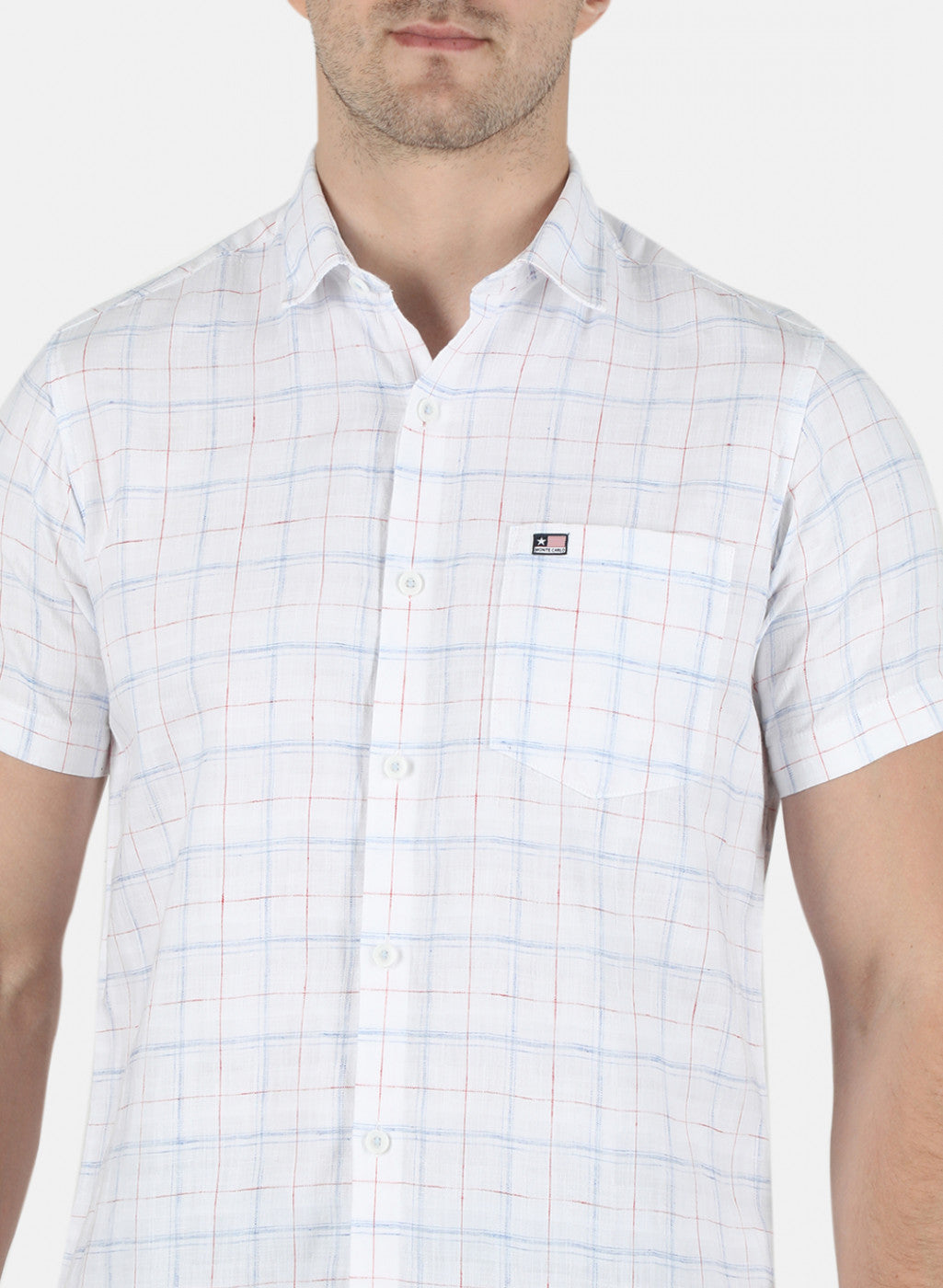 Men White Printed Shirt