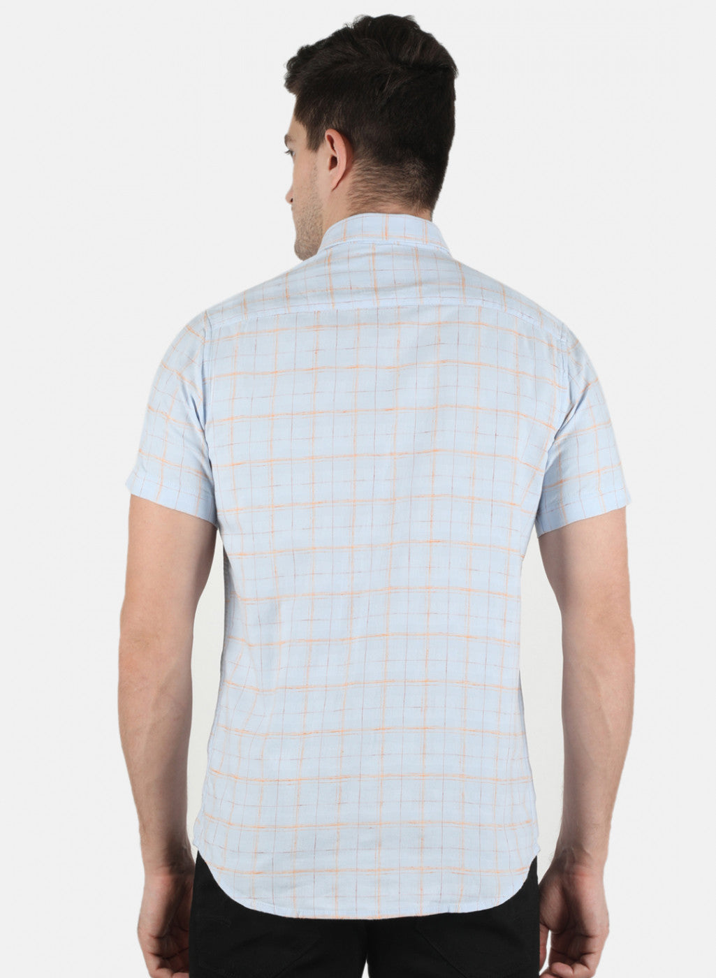 Men Blue Printed Shirt