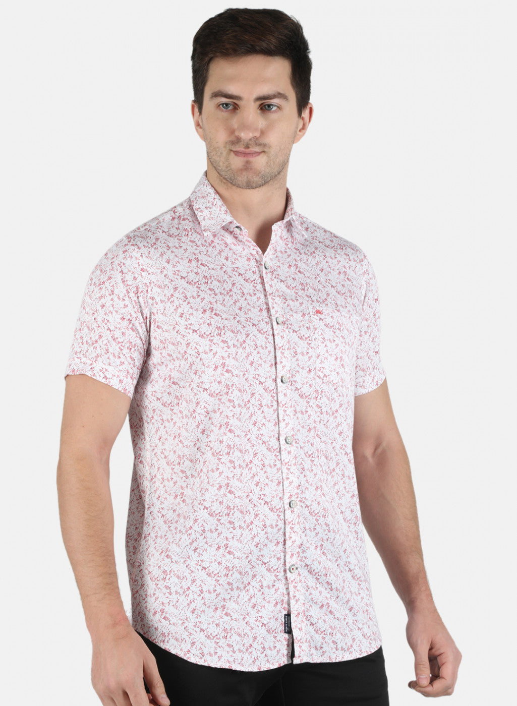 Men Red Printed Shirt