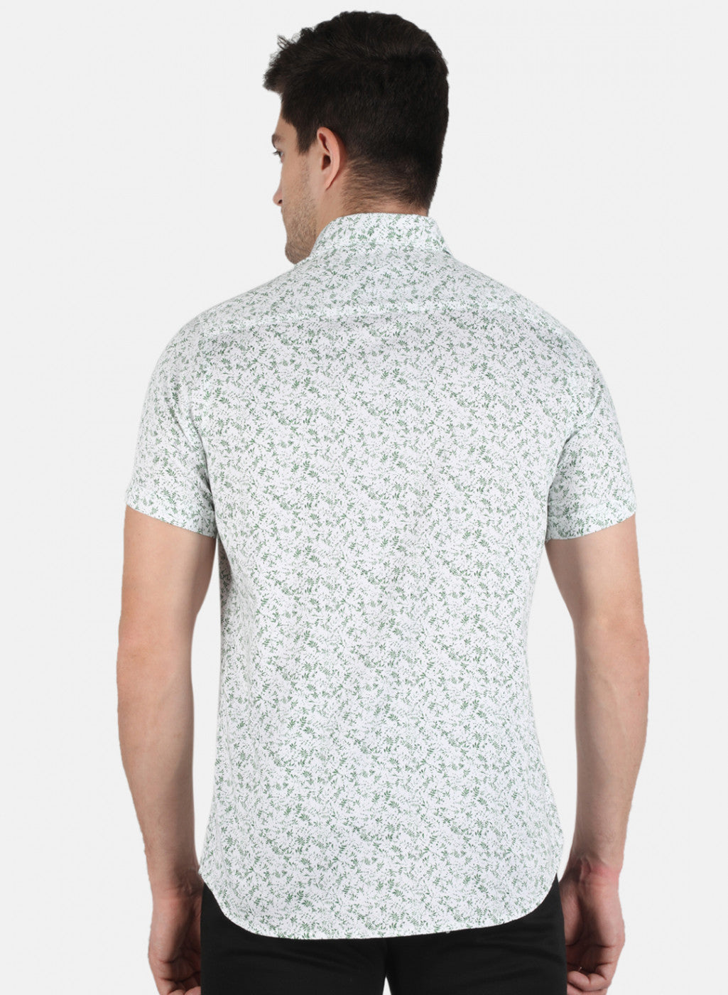 Men Green Printed Shirt