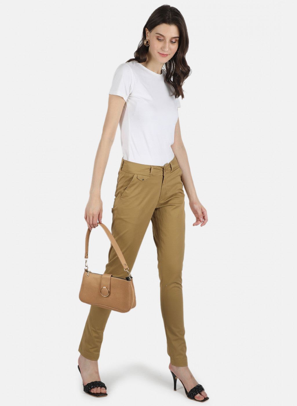 Eashery Pants for women Wide Leg High Waisted Casual Solid Wide Leg Trousers  (Solid Color,Khaki,XXL) - Walmart.com