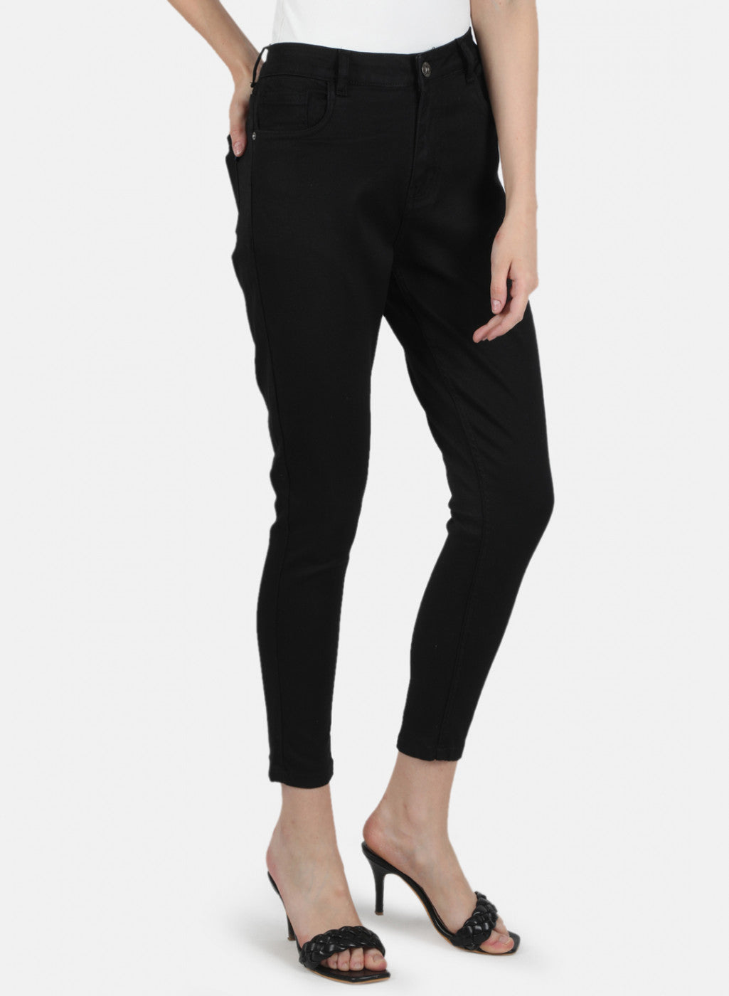 Women Black Slim Fit Denim