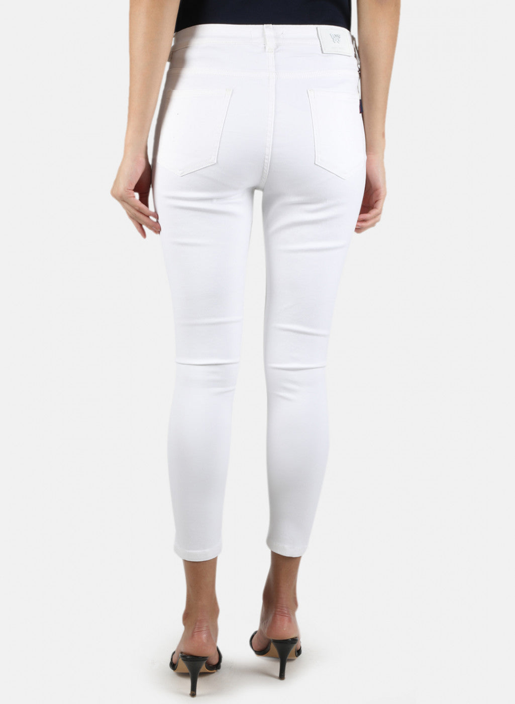 Women White Slim Fit Denim