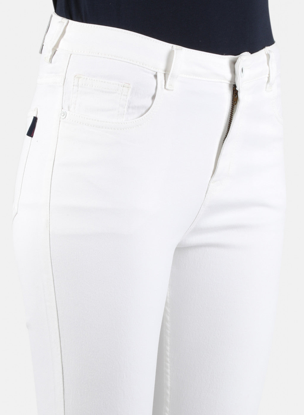 Women White Slim Fit Denim