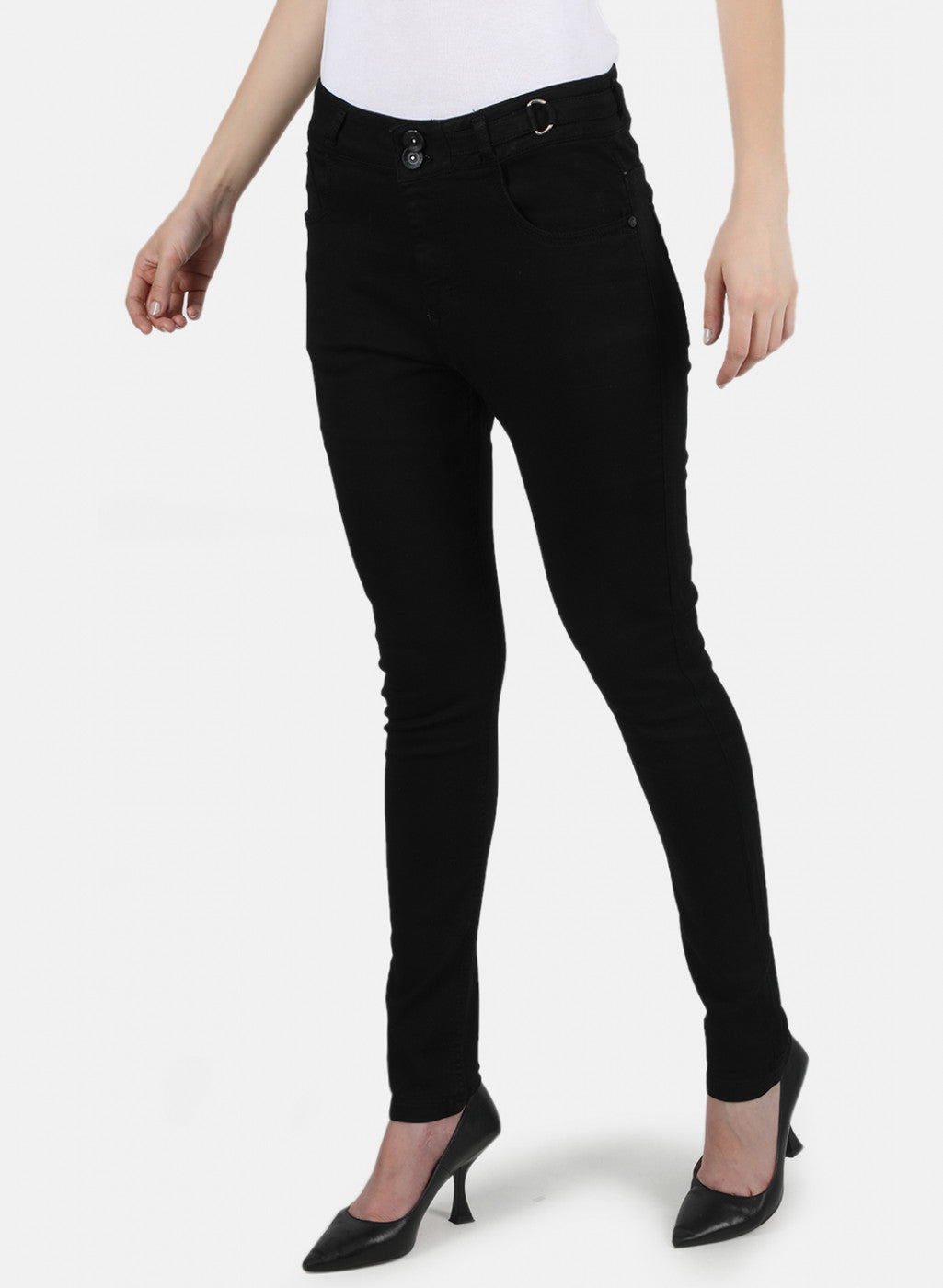 Women Black Slim Fit Denim