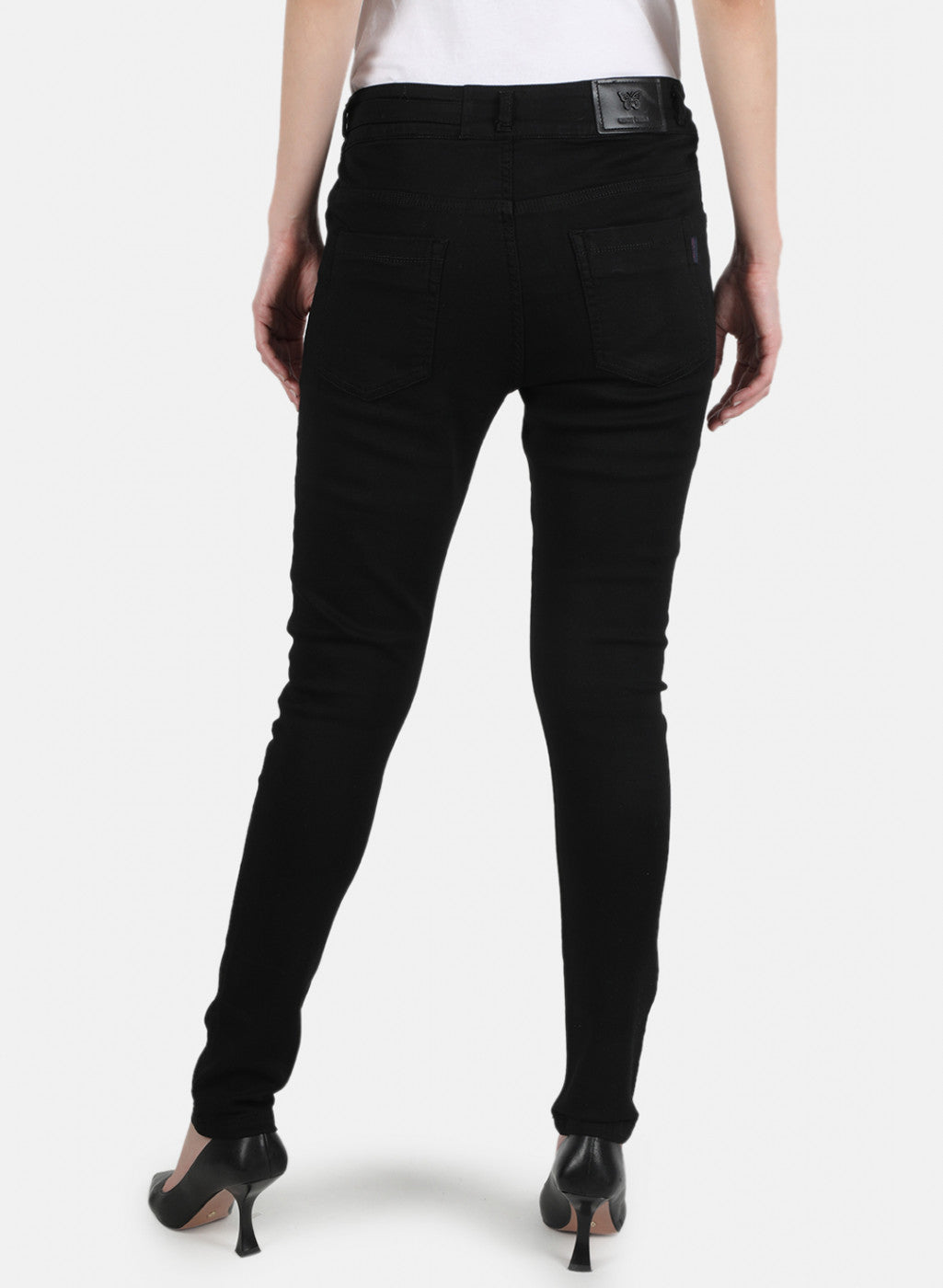 Women Black Slim Fit Denim