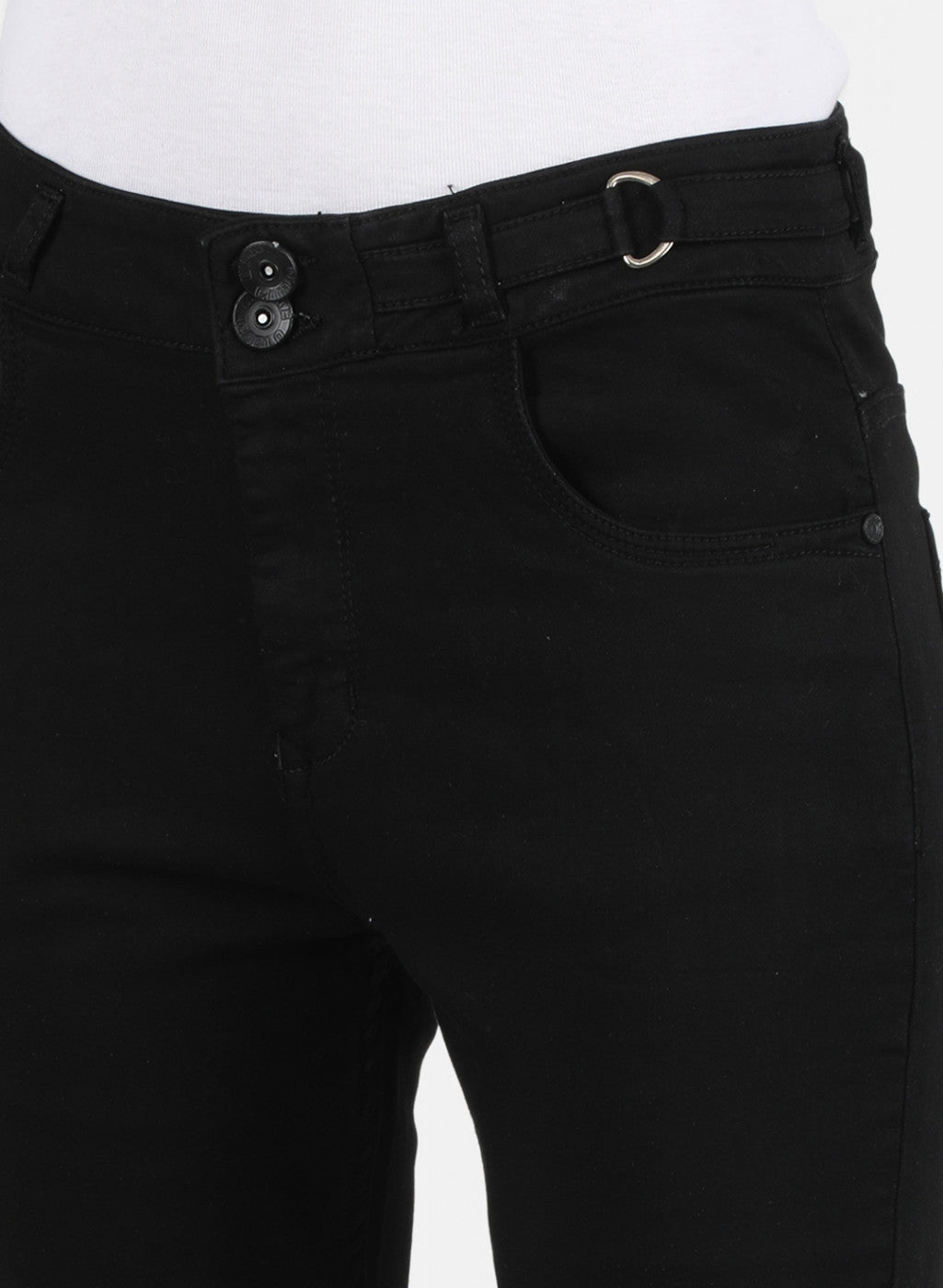 Women Black Slim Fit Denim