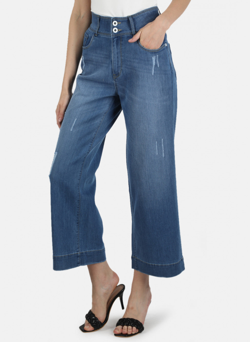 Women Blue Regular Fit Denim