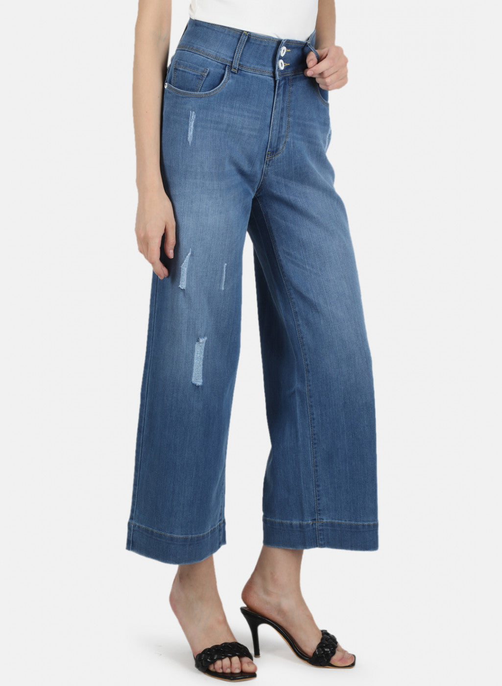 Women Blue Regular Fit Denim