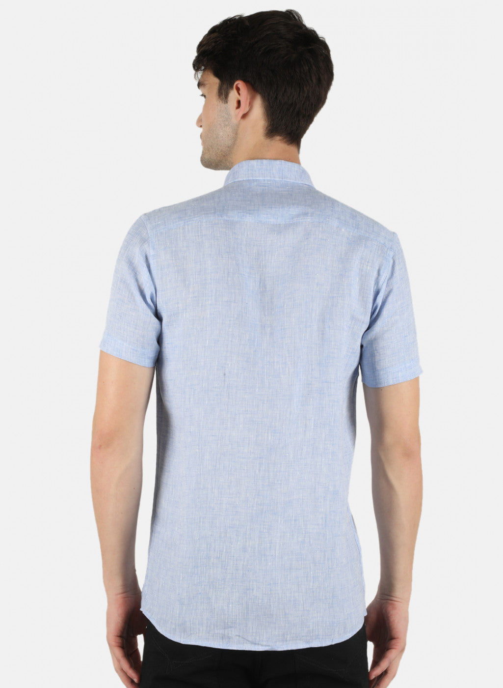 Men Blue Solid Shirt