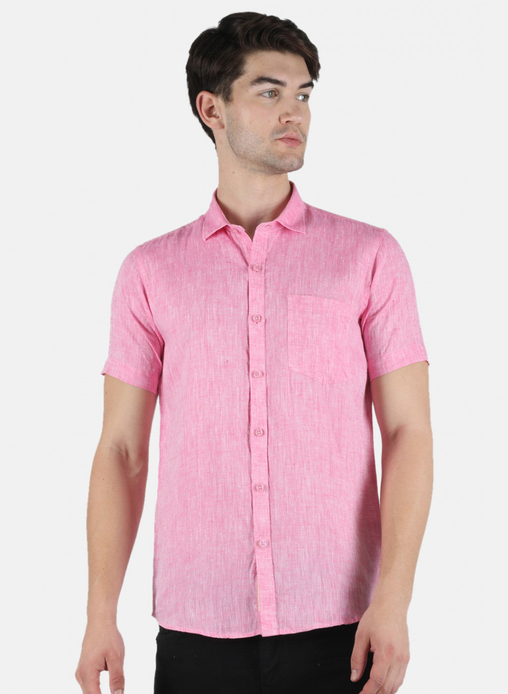 Men Pink Solid Shirt