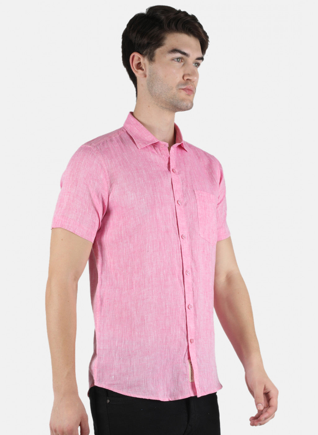 Men Pink Solid Shirt