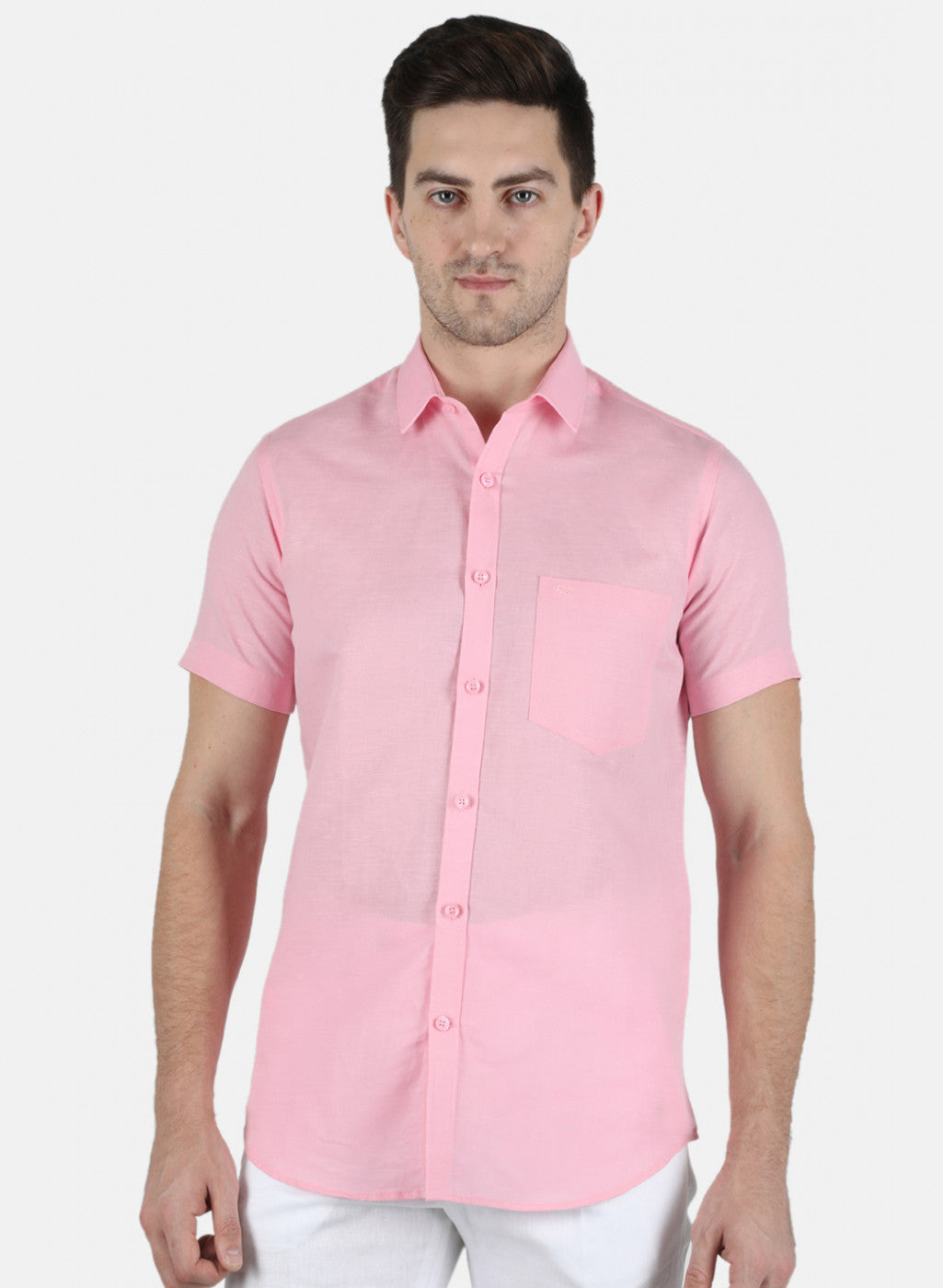 Men Pink Solid Shirt