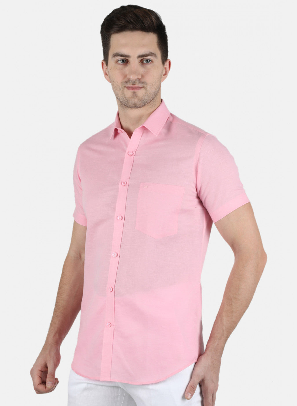 Men Pink Solid Shirt