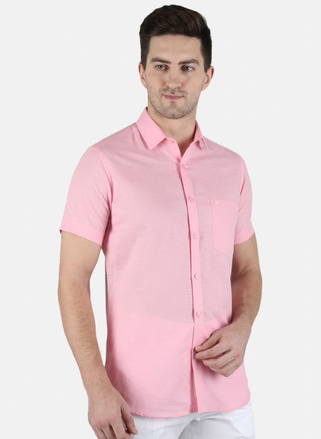 Men Pink Solid Shirt