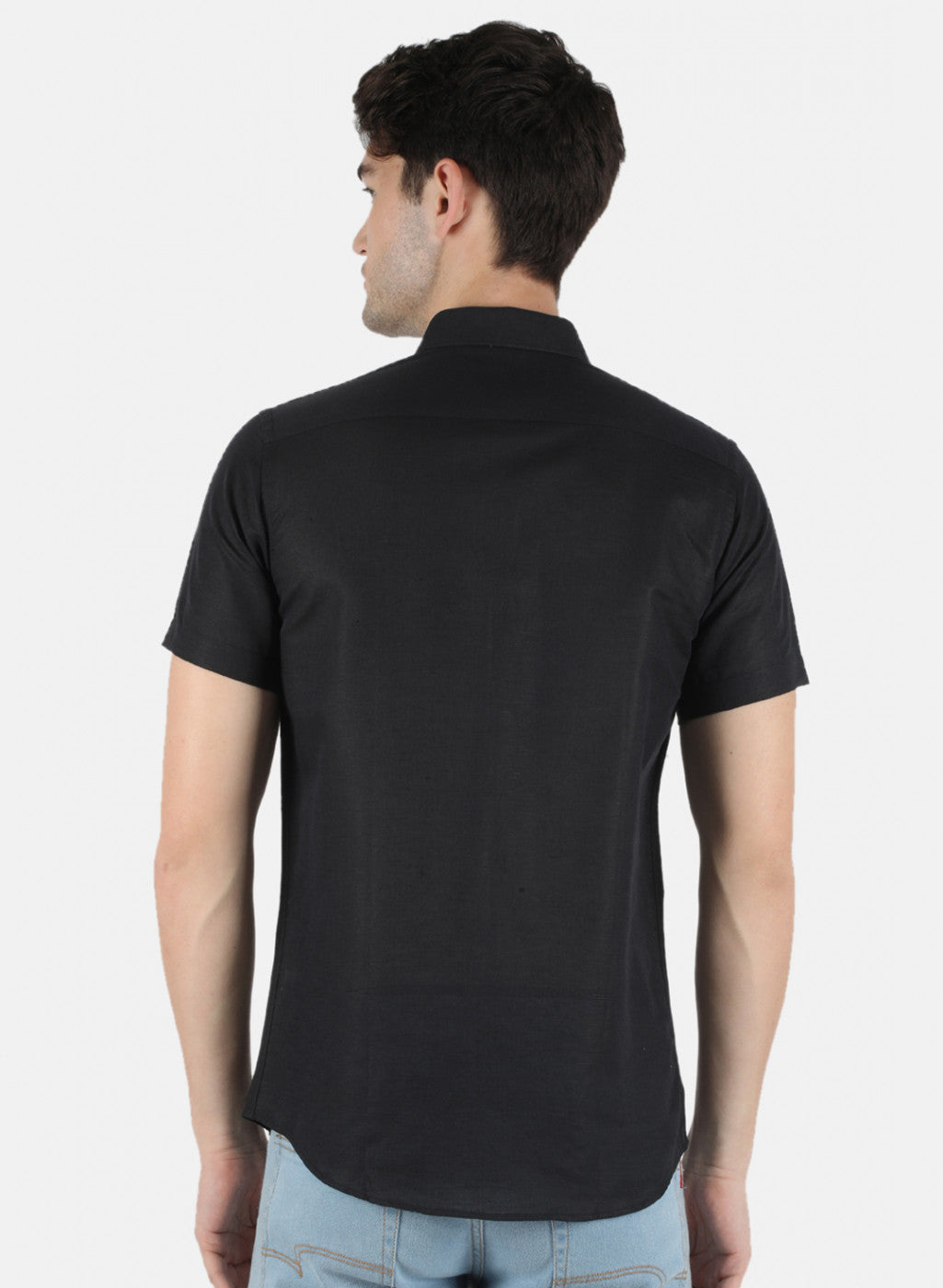 Men Black Solid Shirt