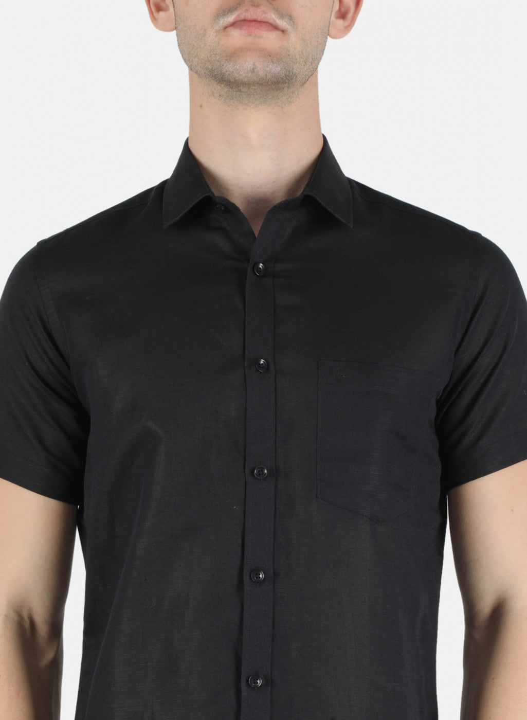 Men Black Solid Shirt