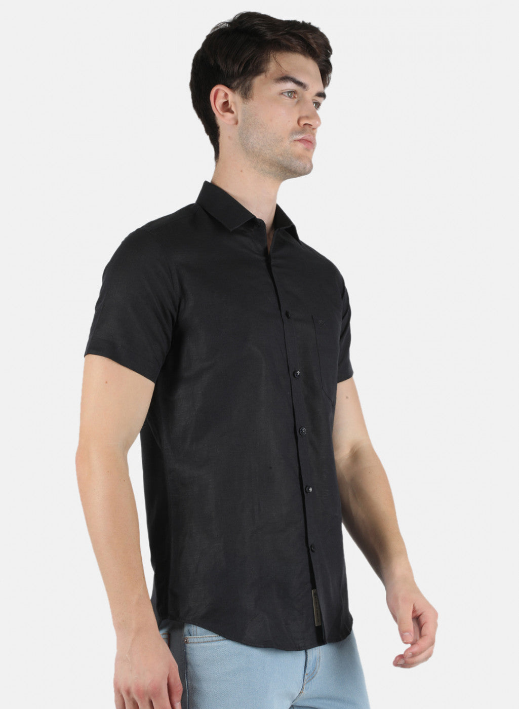 Men Black Solid Shirt