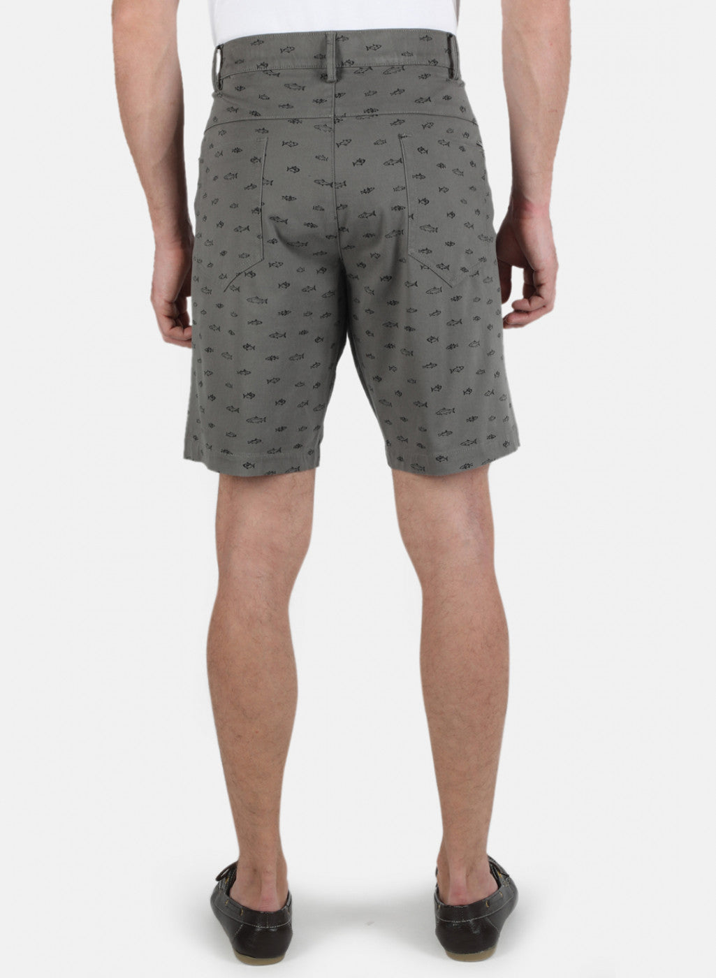 Men Grey Printed Short