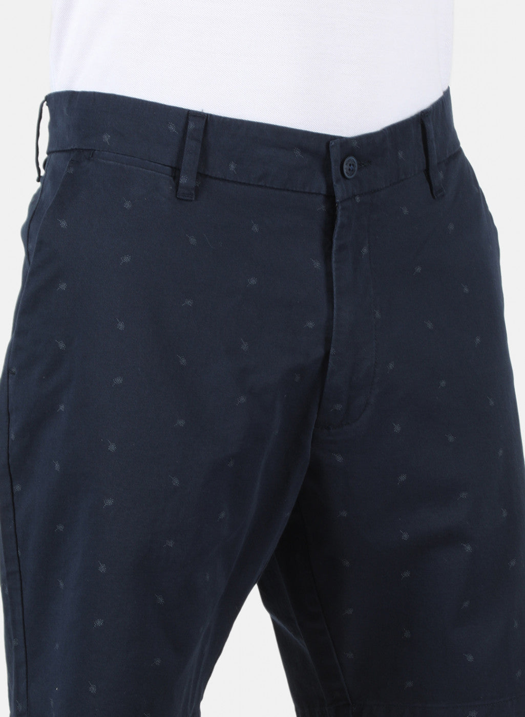 Men Navy Blue Printed Short