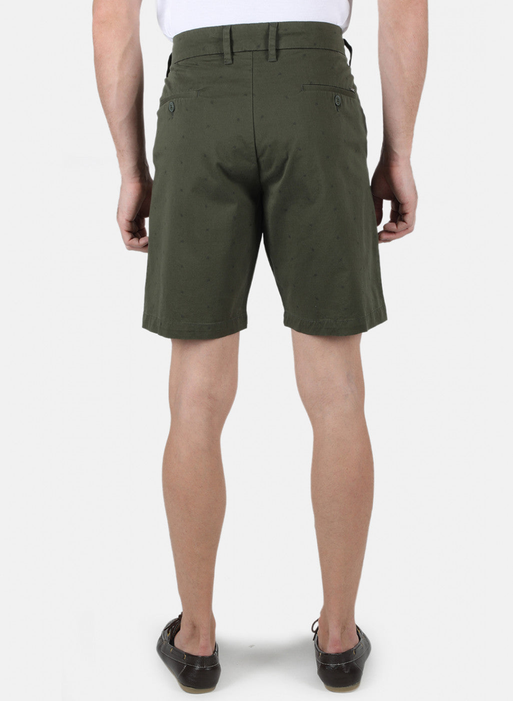 Men Olive Printed Short