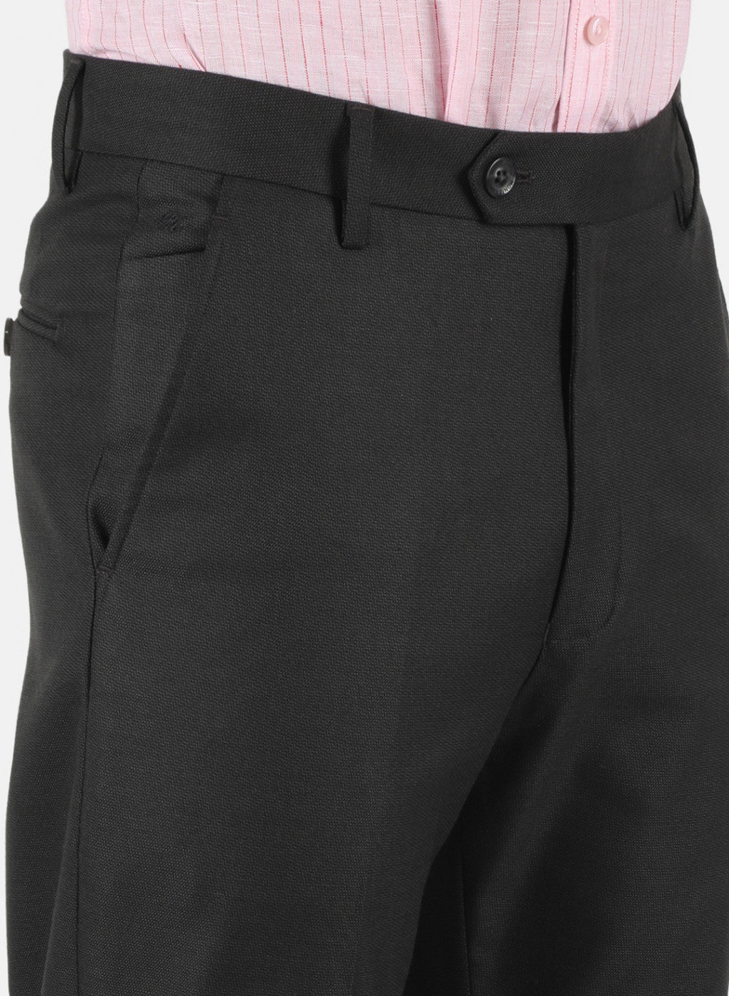 Men Grey Tailor Fit Trouser