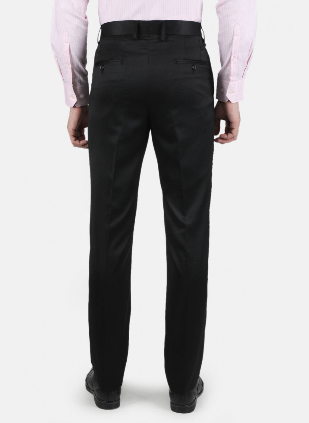 Men Black Regular Fit Trouser