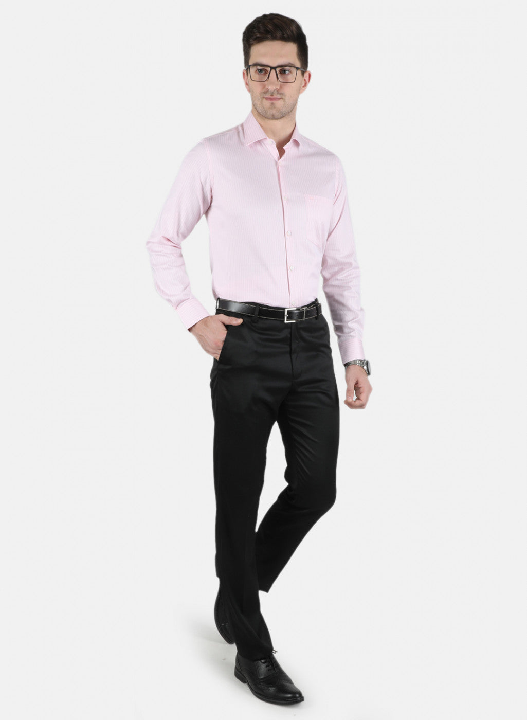 Men Black Regular Fit Trouser