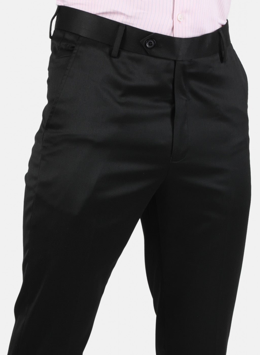 Men Black Regular Fit Trouser