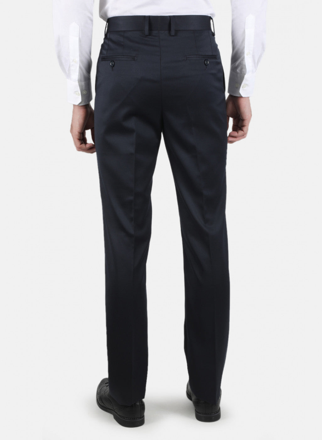 Men Navy Blue Regular Fit Trouser