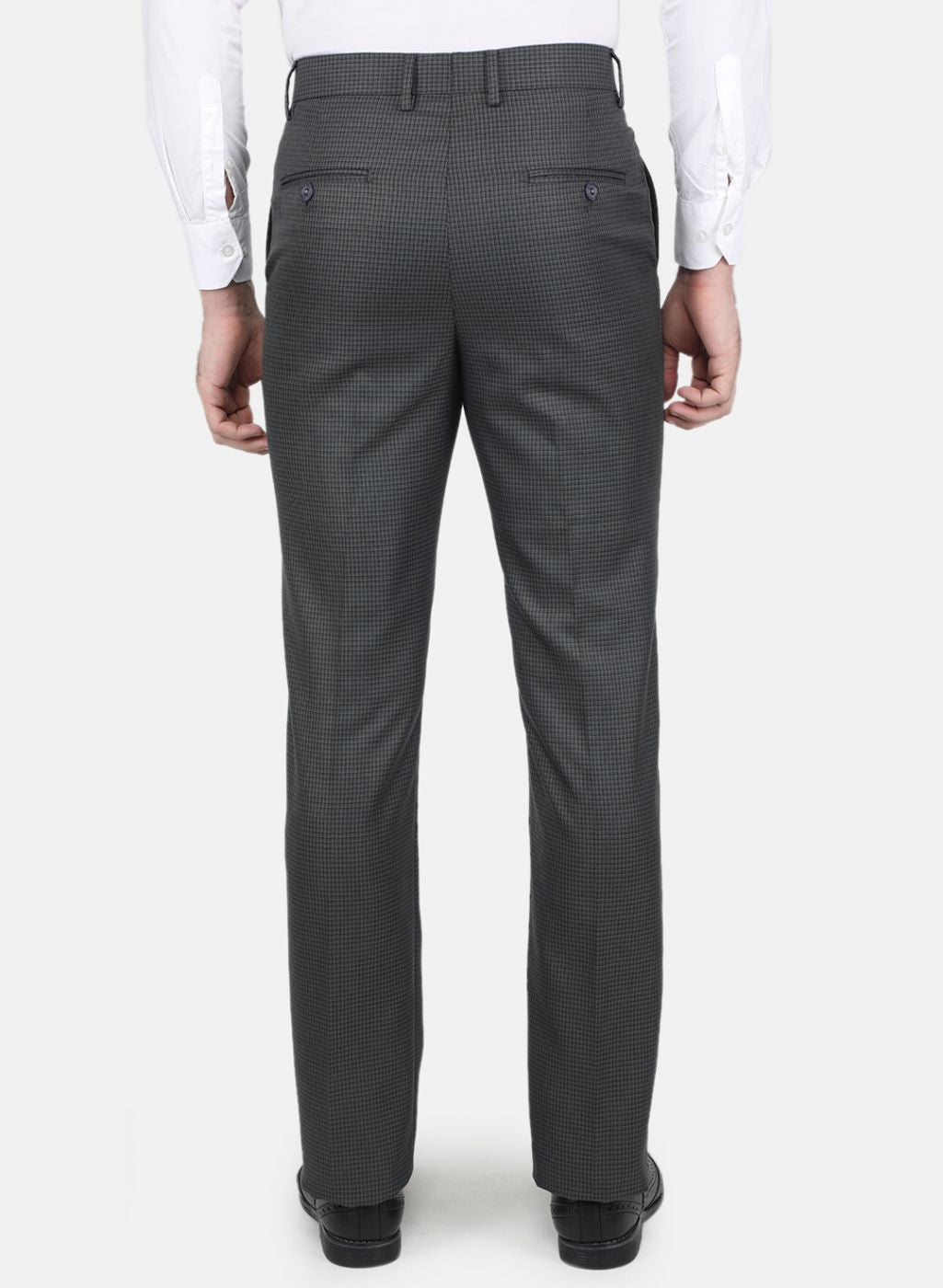 Men Grey Slim Fit Trouser