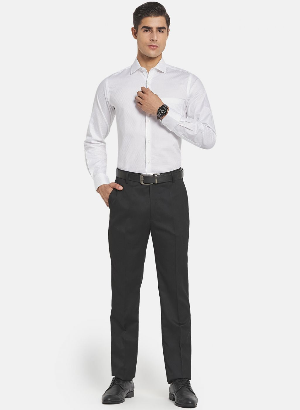 Men Black Slim Fit Trouser