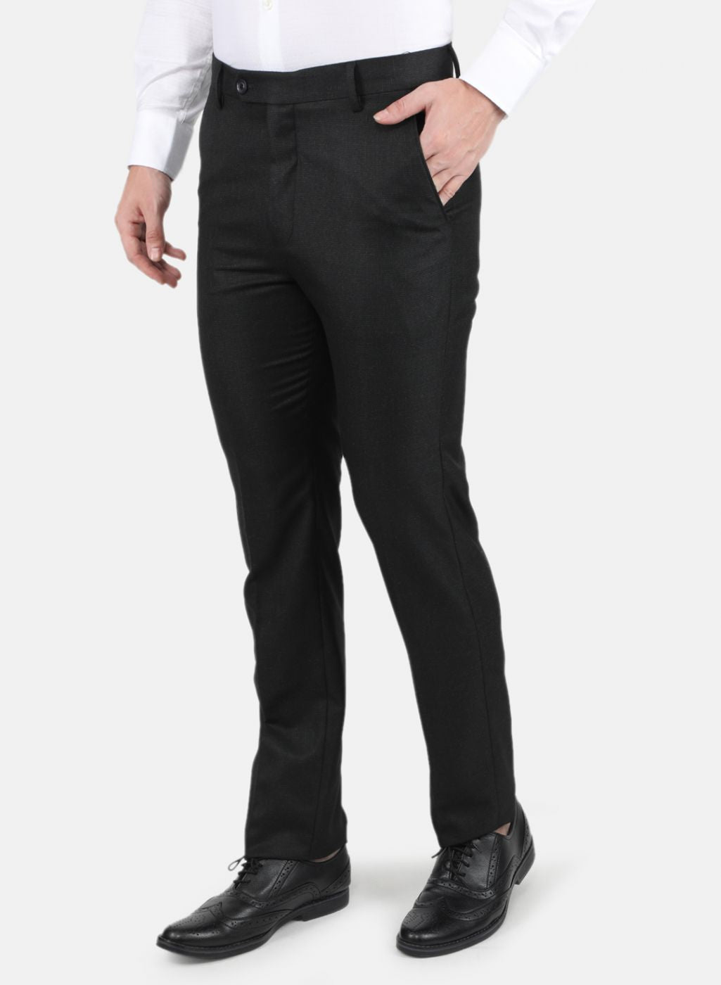 Men Black Slim Fit Trouser