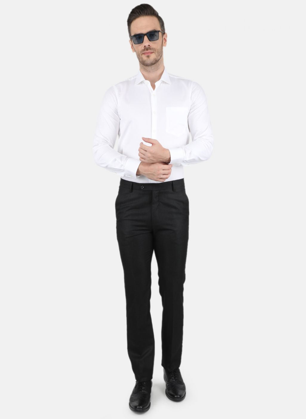 Men Black Slim Fit Trouser