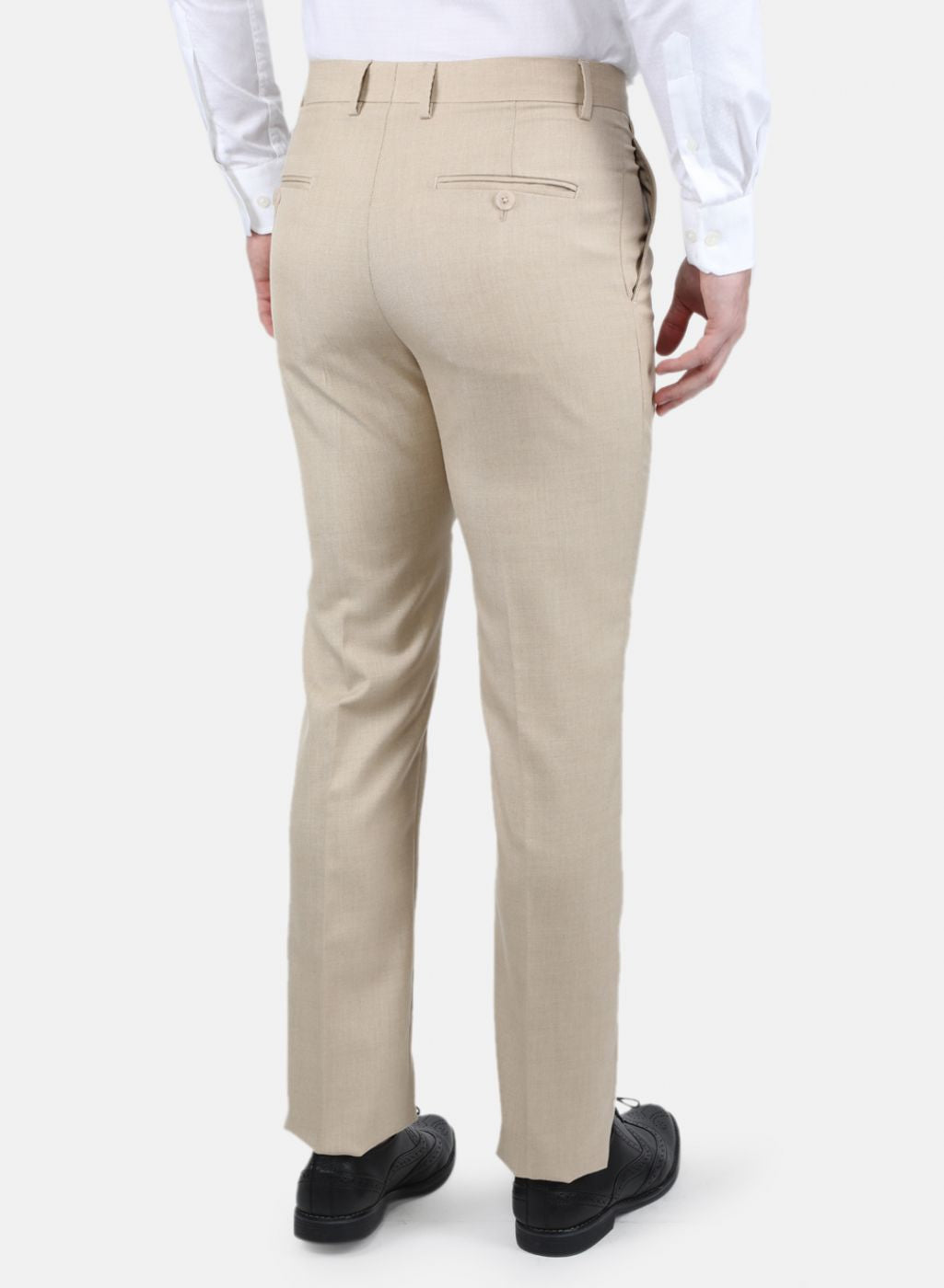 Men Khaki Slim Fit Trouser