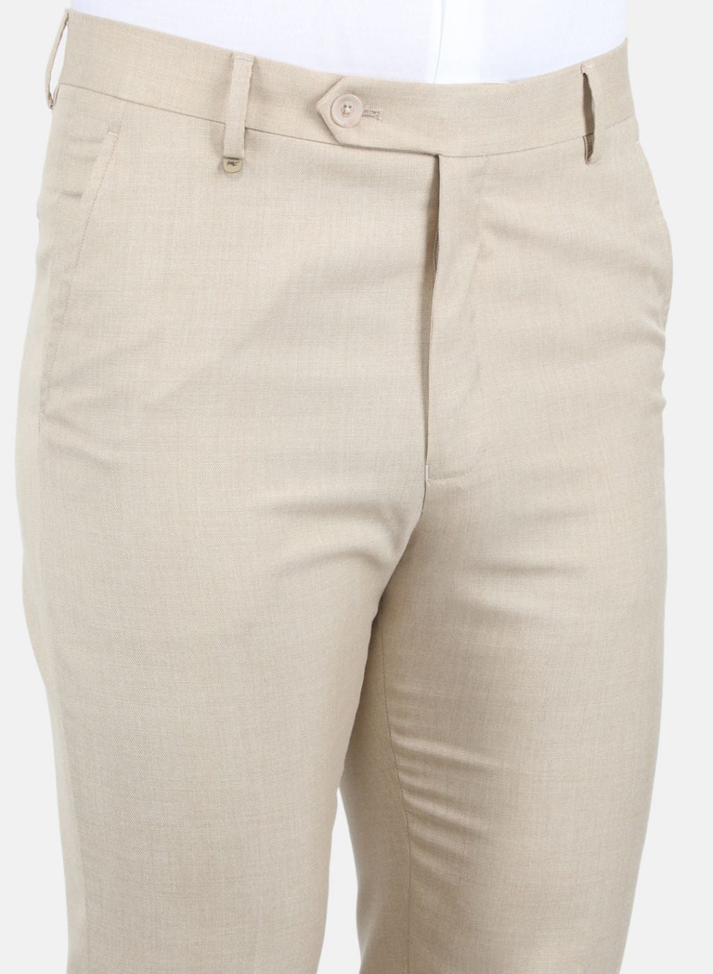 Men Khaki Slim Fit Trouser