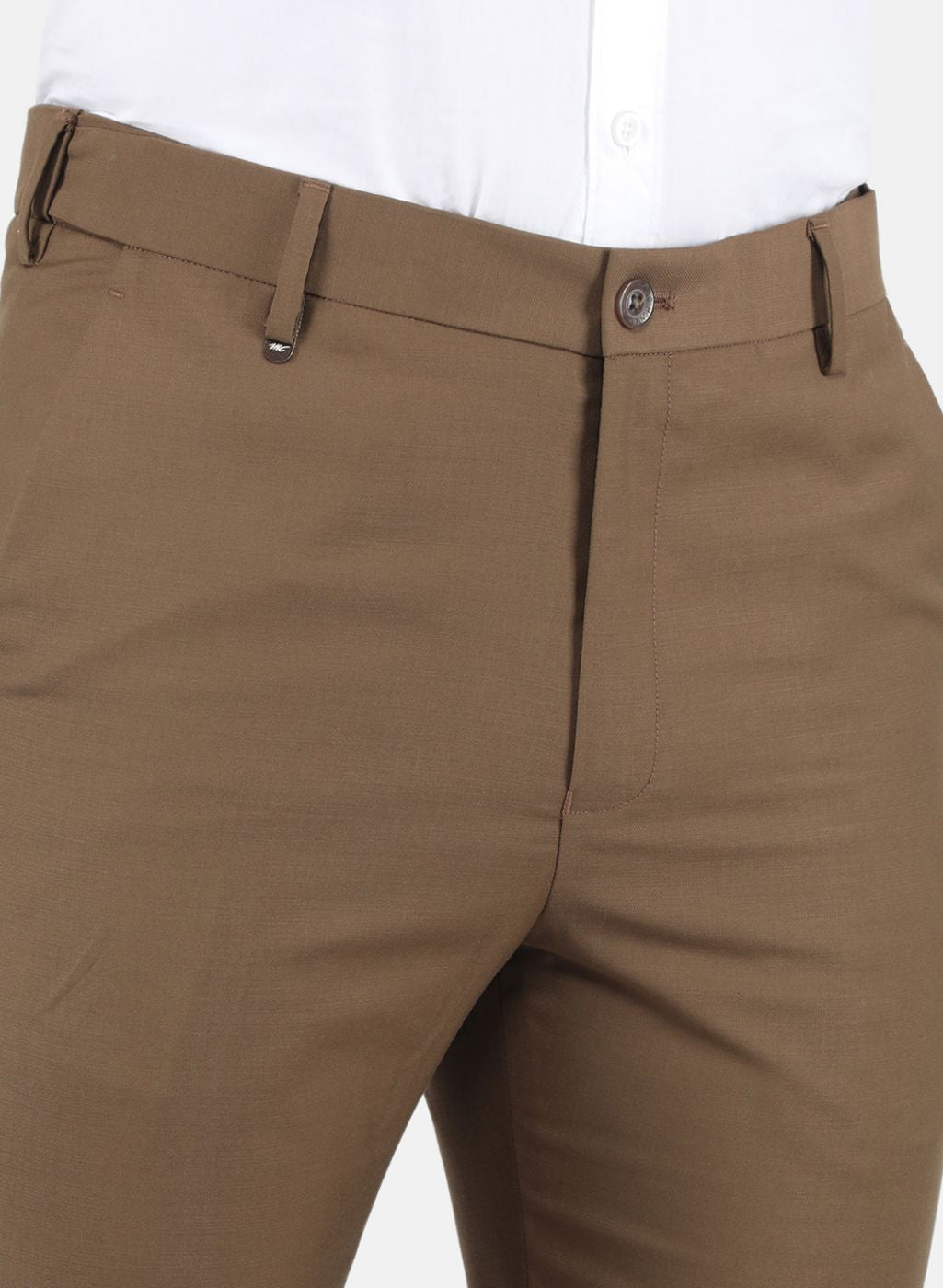 Men Brown Slim Fit Trouser