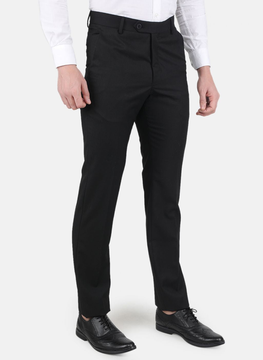 Men Black Smart Fit Trouser