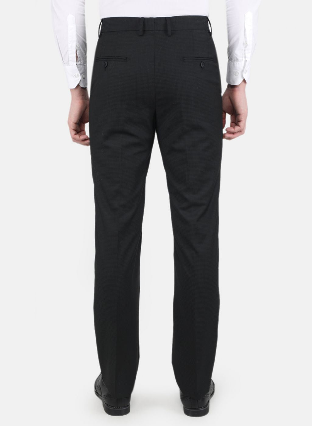 Men Black Smart Fit Trouser