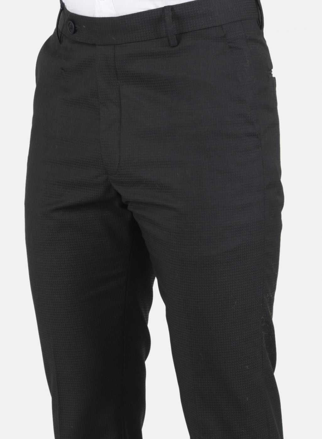 Men Black Smart Fit Trouser