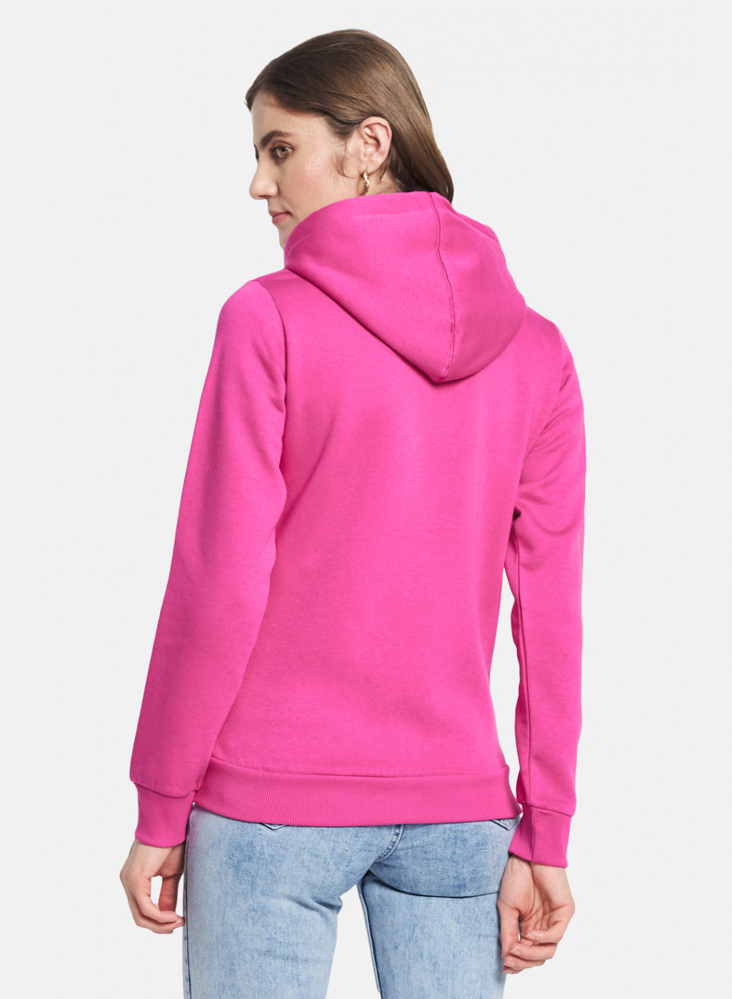 Women Pink Solid Sweatshirt