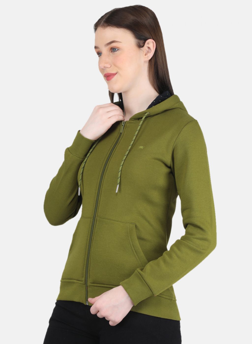 Green hoodie jacket for womens best sale