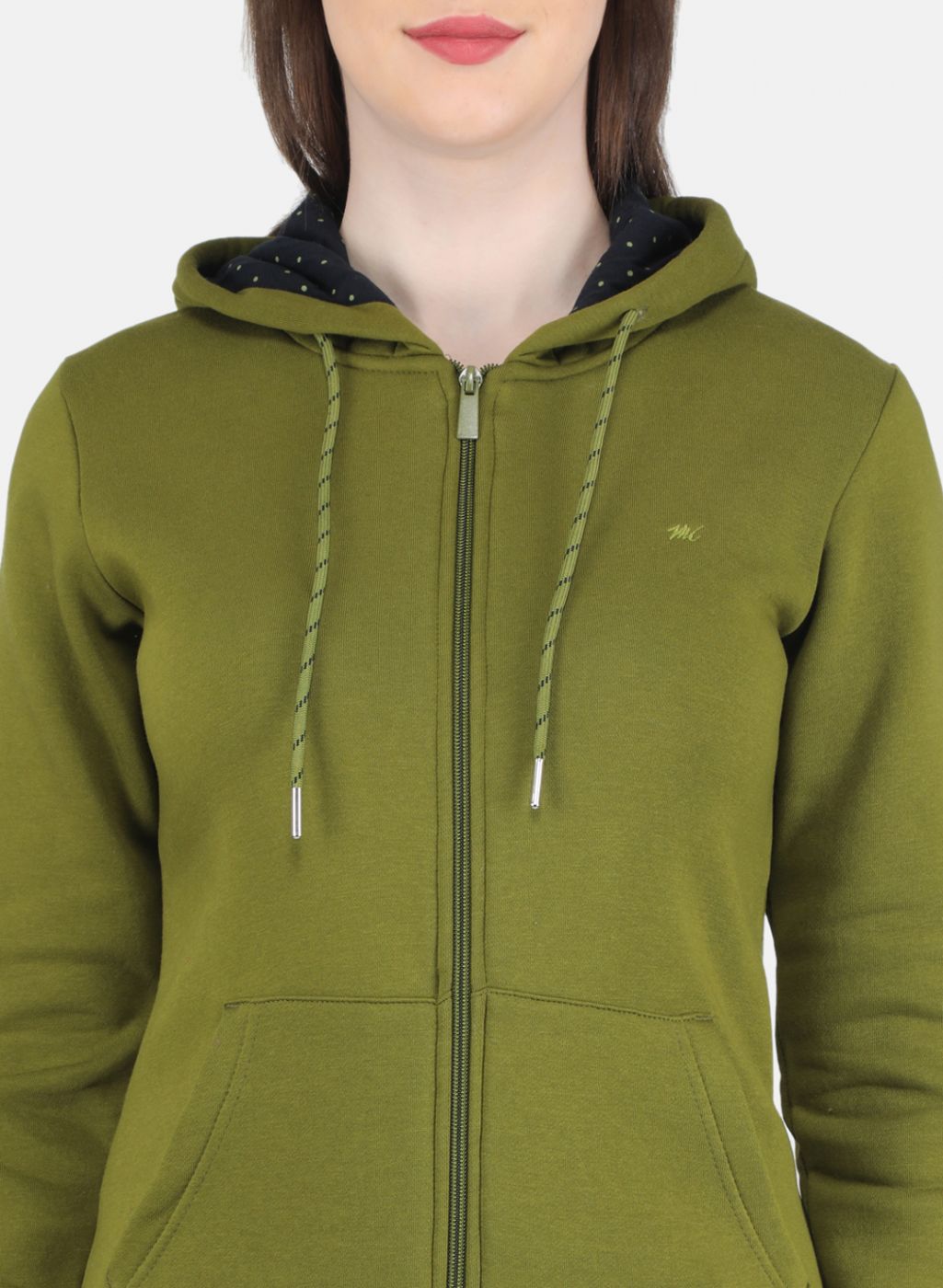 Buy Women Green Solid Sweatshirt Online in India - Monte Carlo