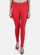 Women Pink Solid Legging