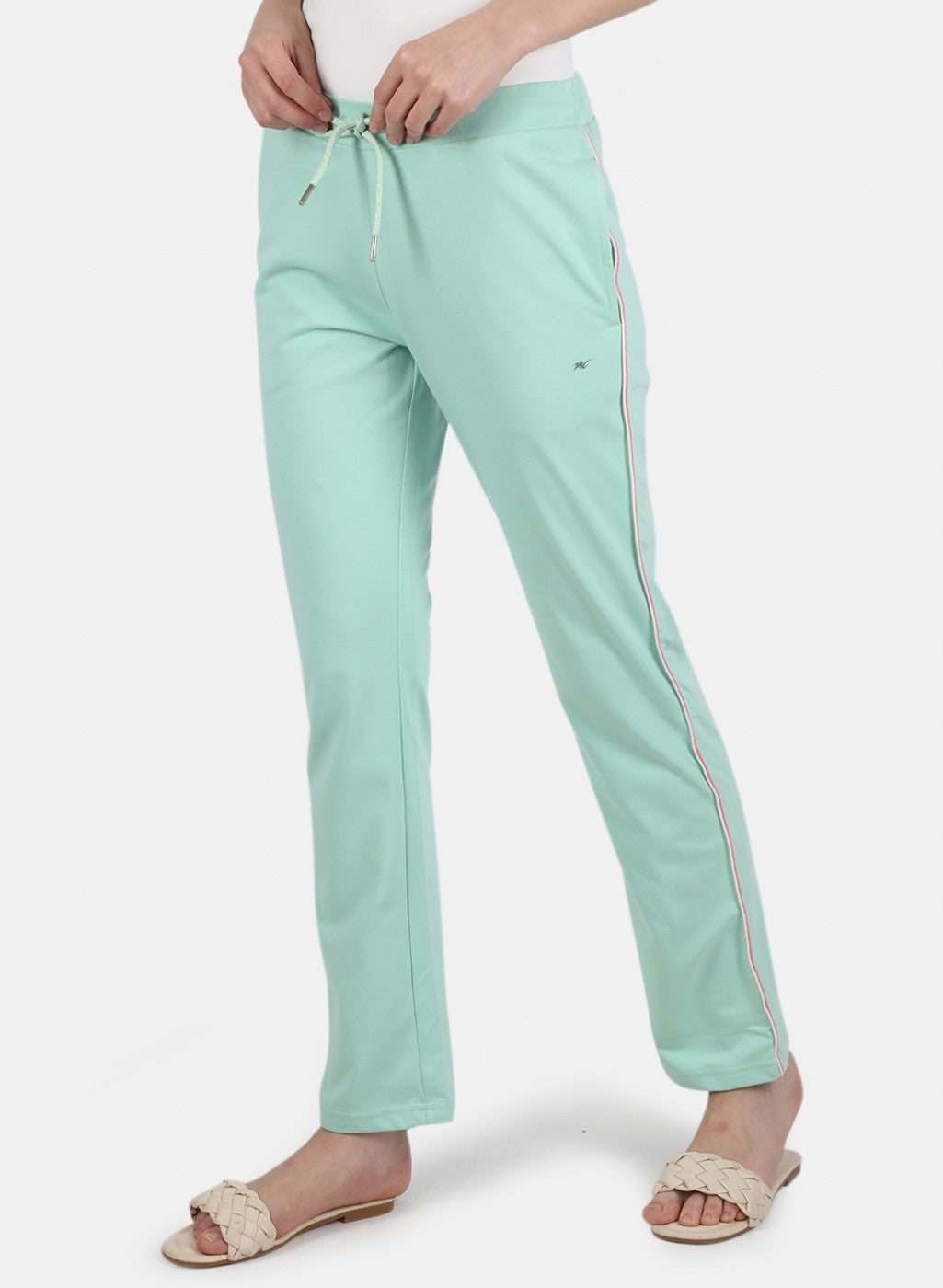 Women Sea Green Regular Fit Lower