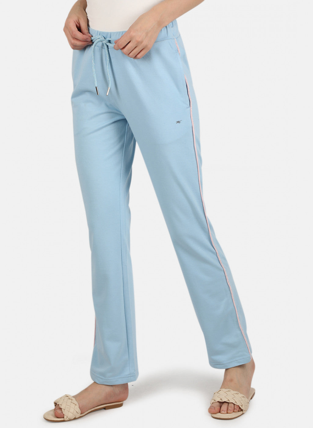 Women Sky Blue Regular Fit Lower