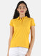 Women Mustard Plain T-Shirt