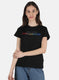 Women Black Embroidered Top