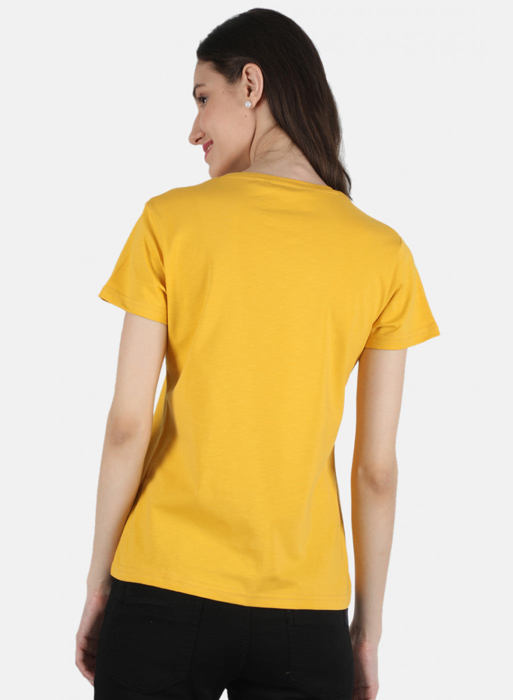 Women Mustard Embroidered Top