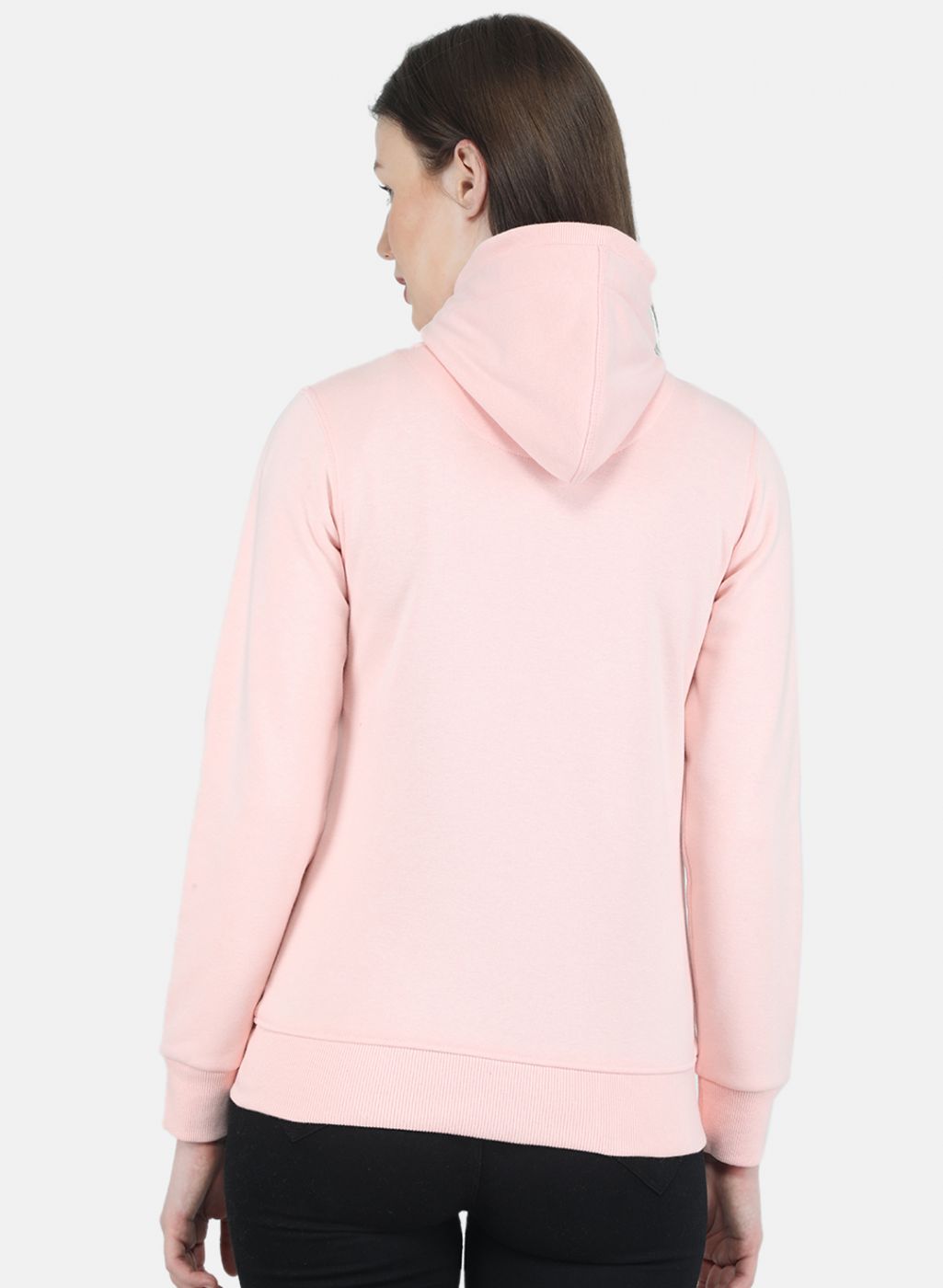 Women Pink Solid Sweatshirt